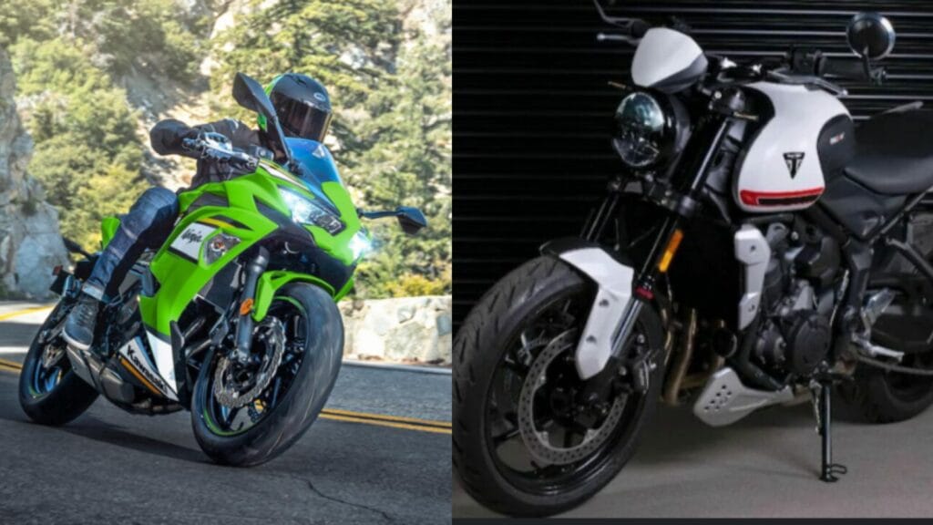 Triumph Trident 660 Vs Kawaskai Ninja 650