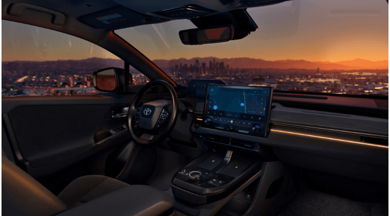 The cabin of the 2025 C-HR has been completely overhauled, focusing on sustainability, tech, and premium feel.