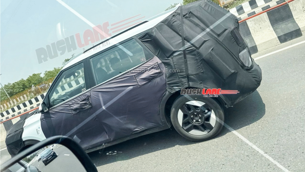 Kia Carens Clavis EV Spied Testing Again