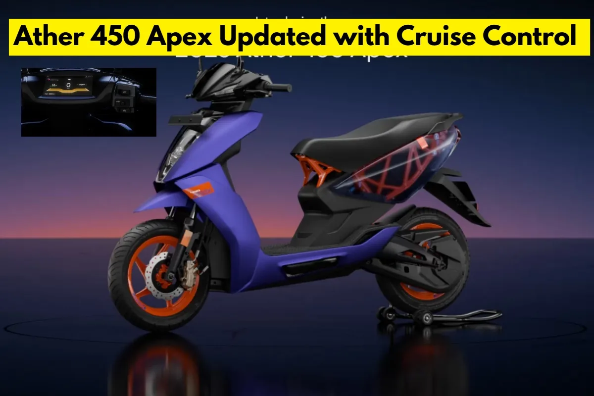 Ather 450 Apex Updated with Cruise Control