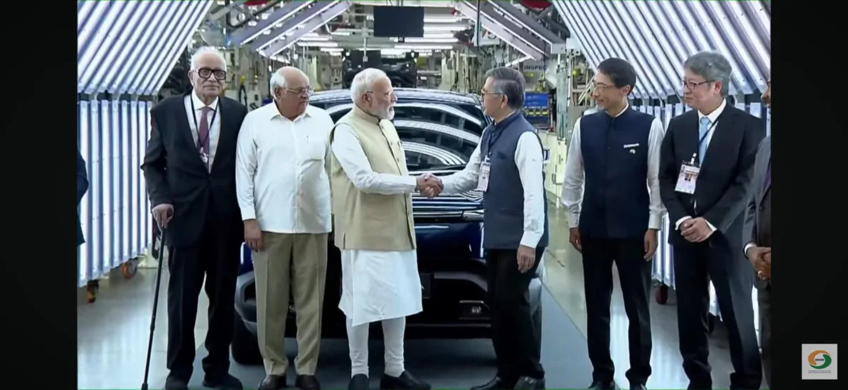 PM Modi Flags Off Made-in-India Maruti e-Vitara