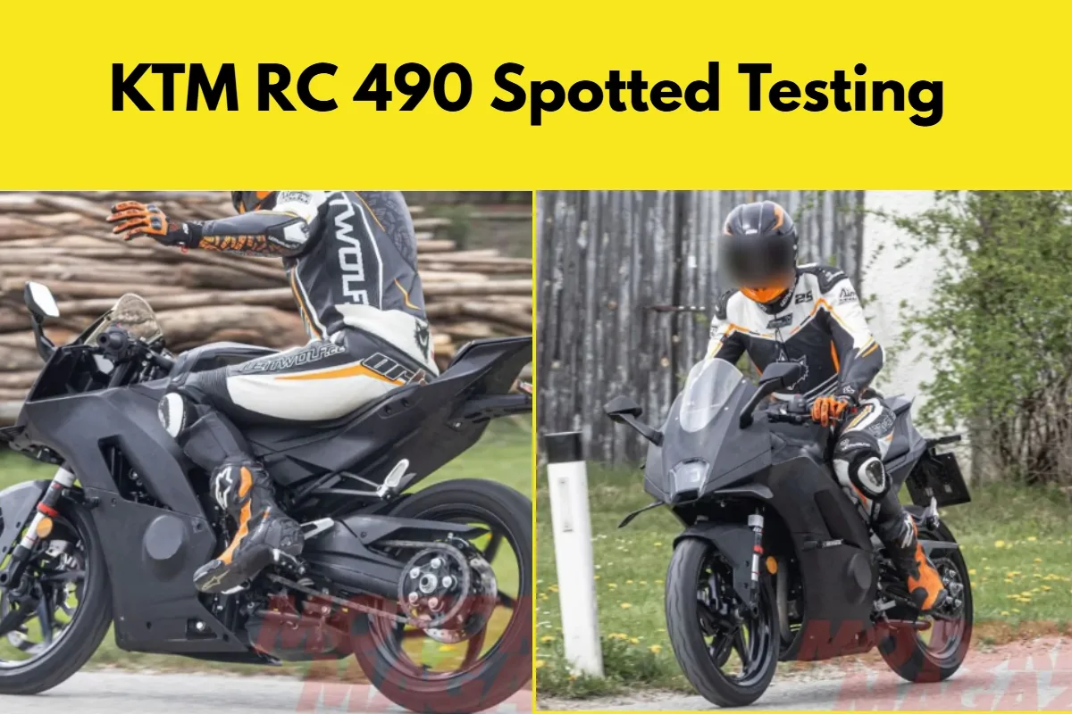 KTM RC 490 Spotted Testing (