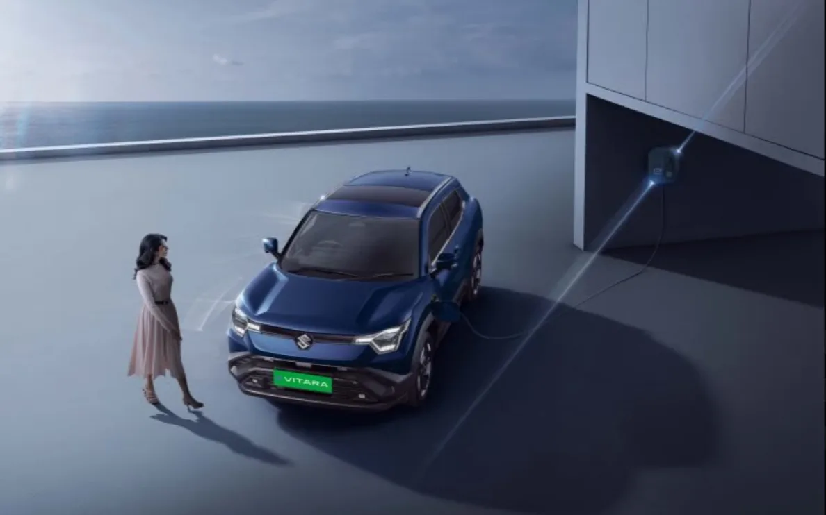 Maruti e-Vitara features a bold and futuristic design