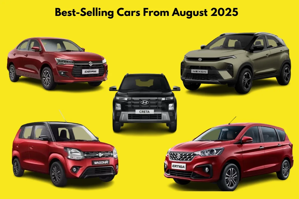 List of Five Best-Selling Cars From August 2025