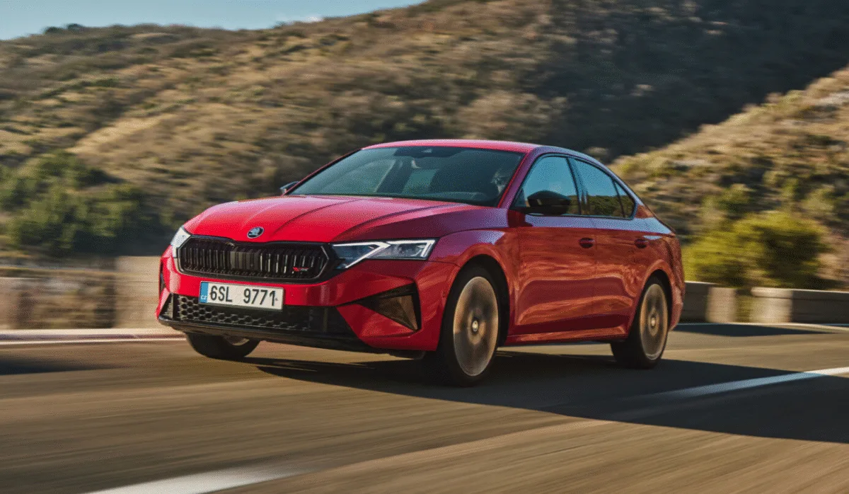 The upcoming Skoda Octavia RS brings a bold and sporty design that sets it apart from the standard sedan