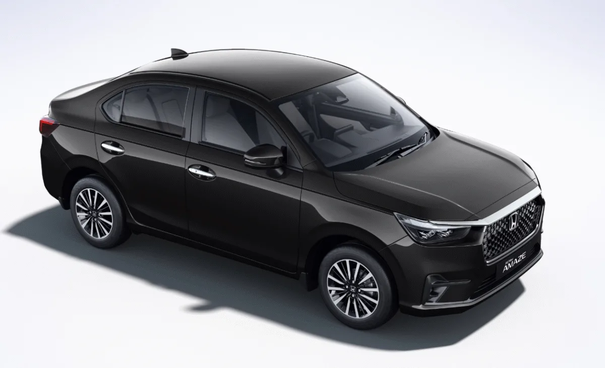 Honda Motor Company has launched its new Honda Amaze featuring a refreshed design. The sedan is now available in a new color option called Crystal Black Pearl, which will be offered across all variants.