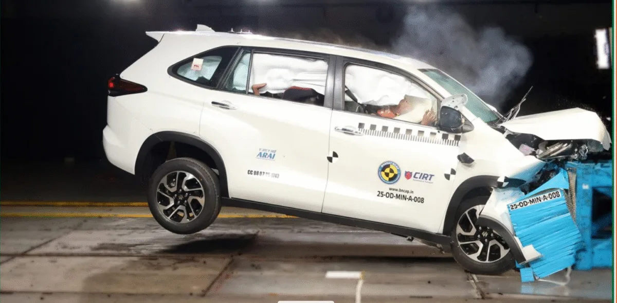 Maruti Suzuki Invicto scored 30.43 out of 32 points for adult safety