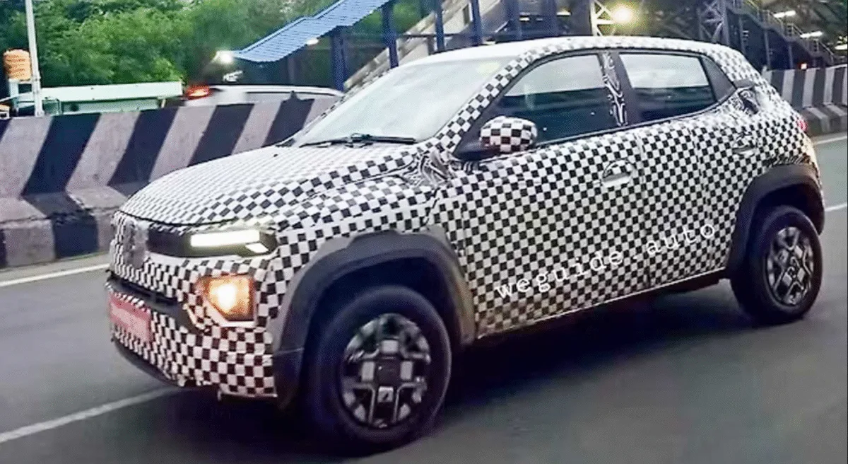 Renault Kwid Facelift Spied with Bigger Screen and Duster-Inspired Styling