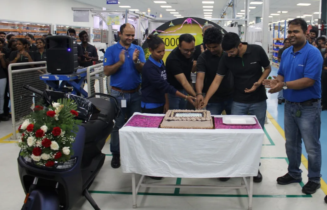 Ather Crosses 5 Lakh Production Milestone