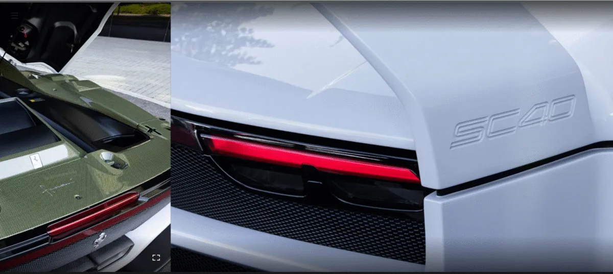 Ferrari SC40 comes equipped with advanced safety systems that complement its extreme performance.