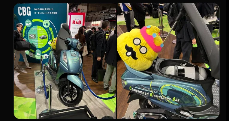 Suzuki has unveiled its all-new Suzuki Access CNG at the Japan Mobility Show.