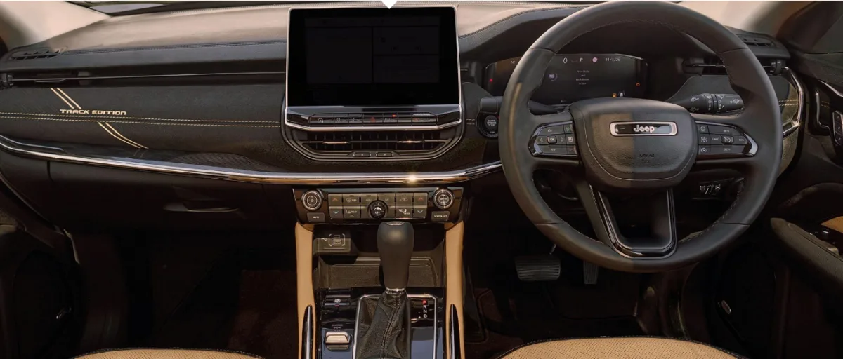 Cabin of 2026 Jeep Meridian Track Edition