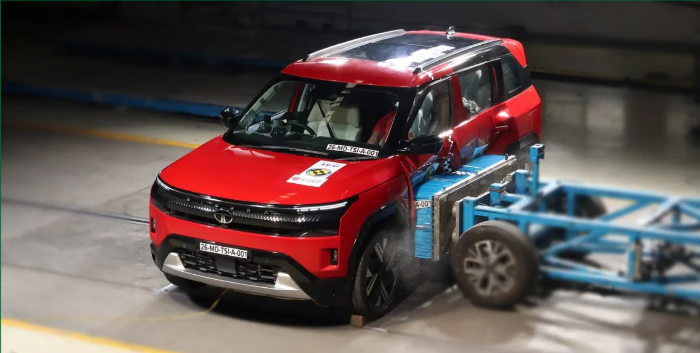 Tata Sierra scores 5-star safety rating in Bharat NCAP Crash Test (Photo: Bharat NCAP)