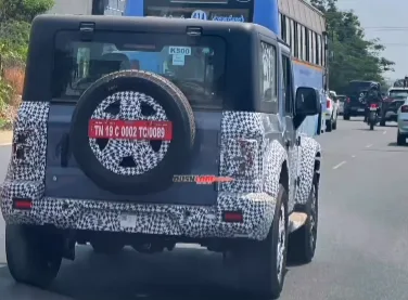 Mahindra Thar Facelift Spied Testing on the Indian Roads