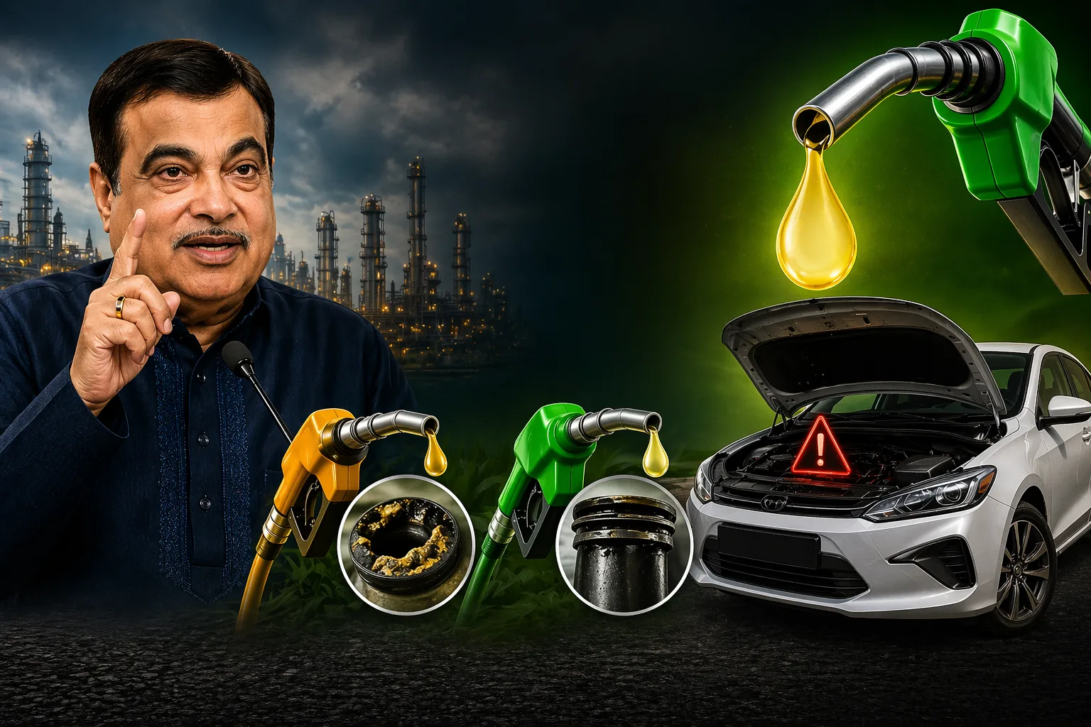 Just as we were getting used to the "E20 Ready" stickers on our new car windshields, Union Minister Nitin Gadkari has dropped a bombshell: the push for E100 fuel India.