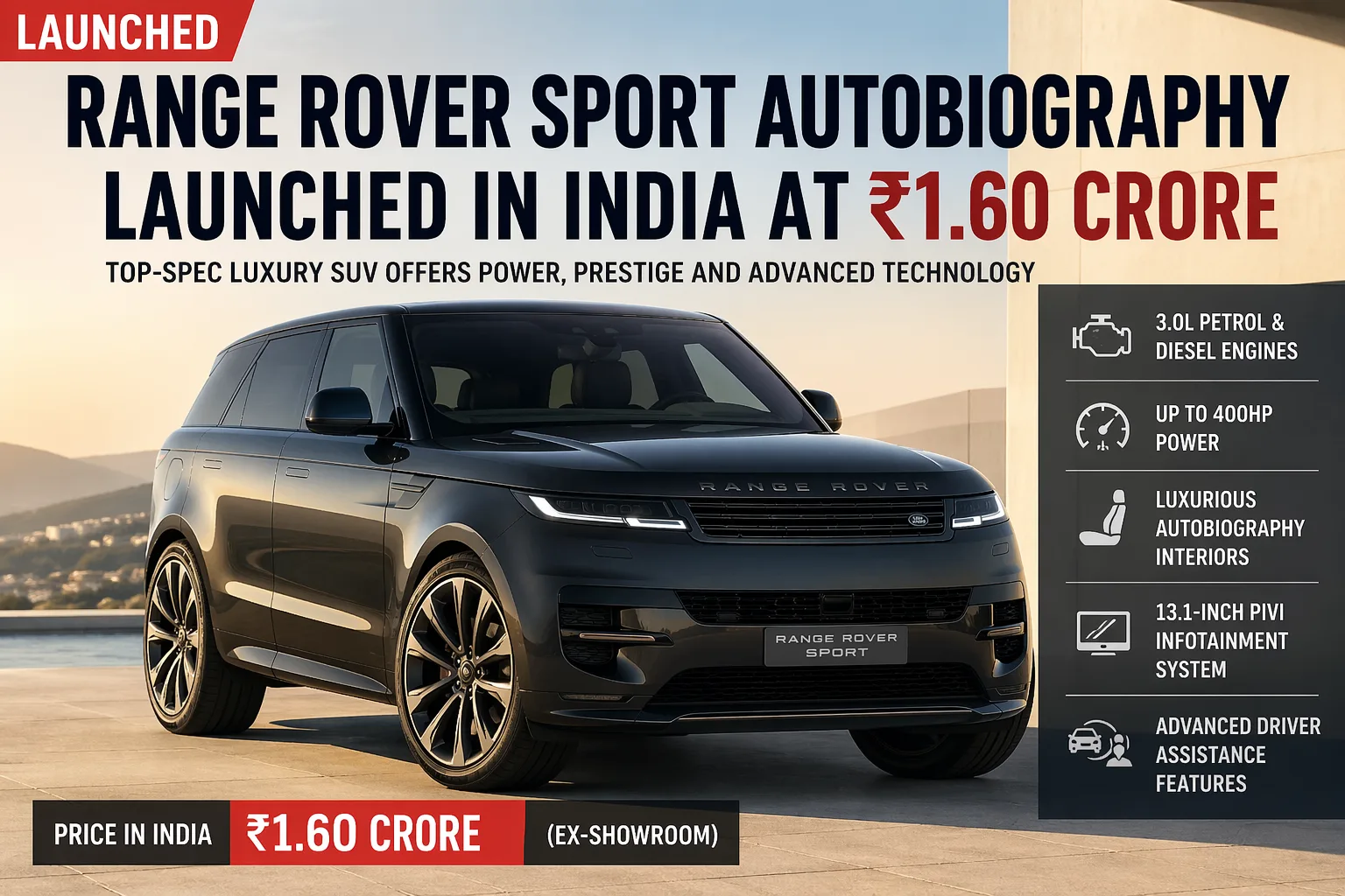 Range Rover Sport Autobiography India Launch