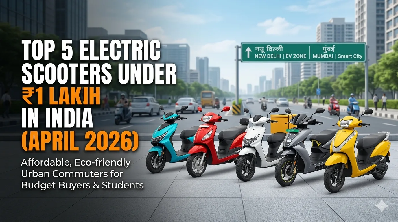 Top 5 Electric Scooters Under Rs 1 Lakh in India