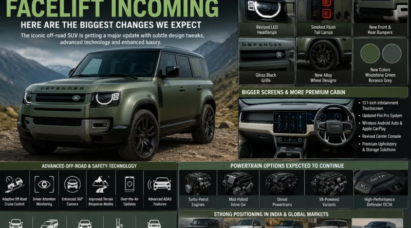 Land Rover Defender Facelift Incoming