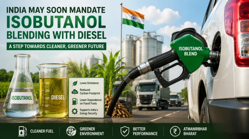 India May Soon Mandate Isobutanol Blending With Diesel