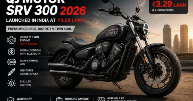 The QJ SRV 300 price India 2026 is locked in at Rs 3.29 lakh (ex-showroom)
