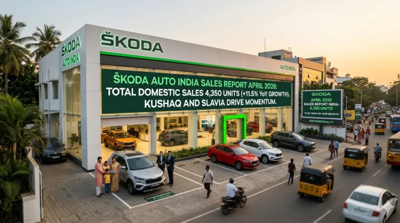Skoda India Sales April 2026