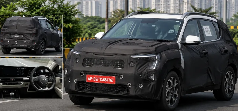 Second-Generation Kia Sonet Spotted Testing In India