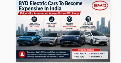 BYD Electric Cars To Become Expensive In India