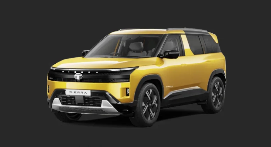 The expected dimensions of the Tata Sierra EV highlight a commanding road presence.