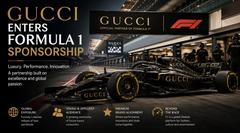 Gucci Enters Formula 1 Sponsorship