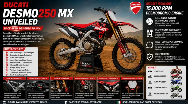 Ducati Desmo250 MX Unveiled