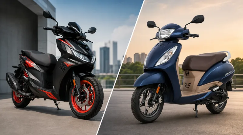 Aprilia SR 125 Vs TVS Jupiter 12