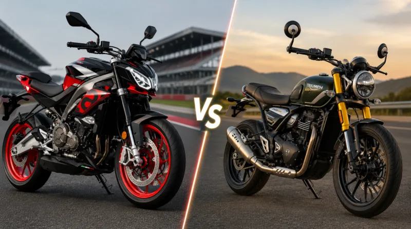 Aprilia Tuono 457 Special Edition Vs Triumph Speed 400