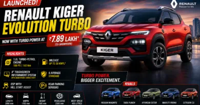 Renault Kiger Evolution Turbo Launched