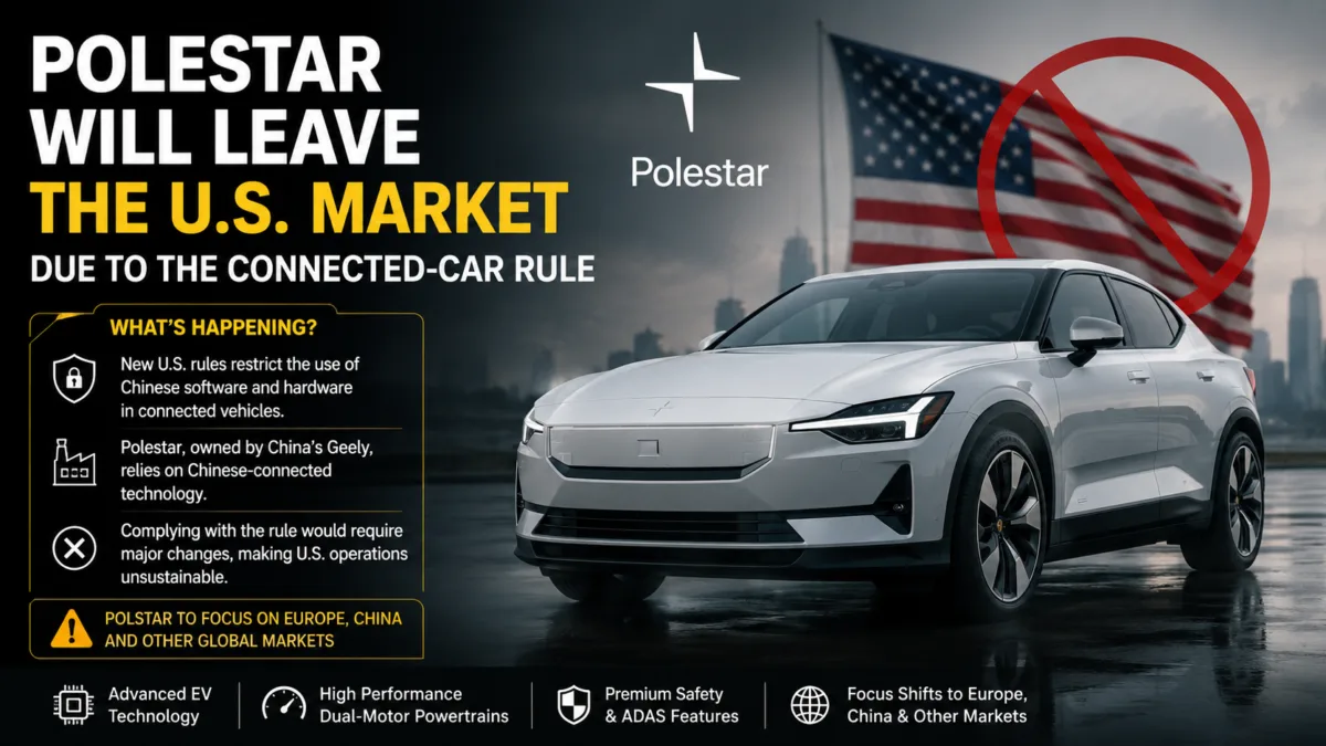 Polestar To Exit U.S. Market Over Connected-Car Rules