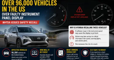 Hyundai Recalls Over 96,000 Vehicles in the US Over Faulty Instrument Panel Display