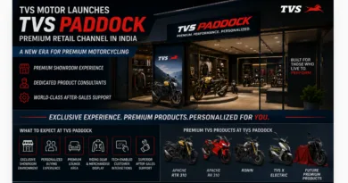 TVS Launches TVS Paddock Premium Retail Network in India