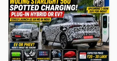 Wuling Starlight 560 Spotted Charging: Is It A Plug-in Hybrid Or An Electric SUV?