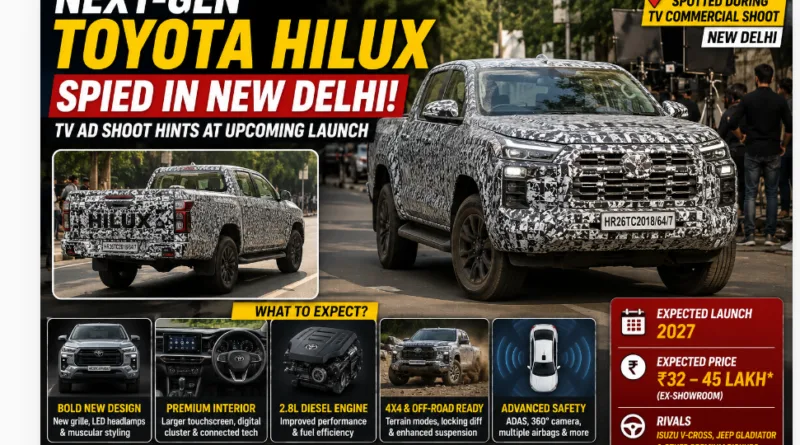 Next-Gen Toyota Hilux Spotted During TV Commercial Shoot