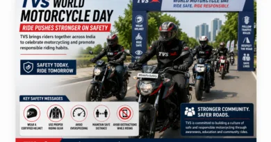 TVS World Motorcycle Day Ride Promotes Road Safety Awareness Across India