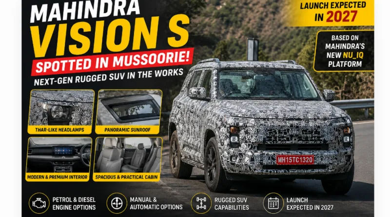 Mahindra Vision S Spotted Testing In Mussoorie Again