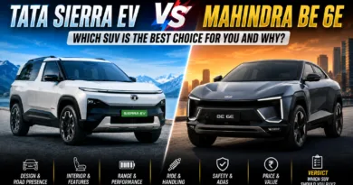 Tata Sierra EV vs Mahindra BE 6E