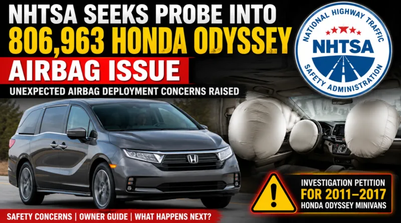 Honda Odyssey Airbag Investigation