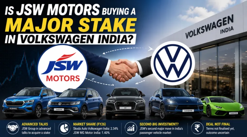 Is JSW Motors Buying a Major Stake in Volkswagen India?