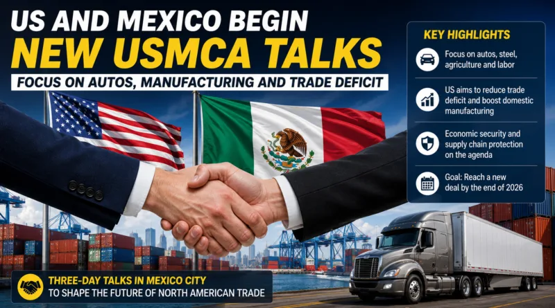 US and Mexico Launch New USMCA Talks Amid Auto Manufacturing Push