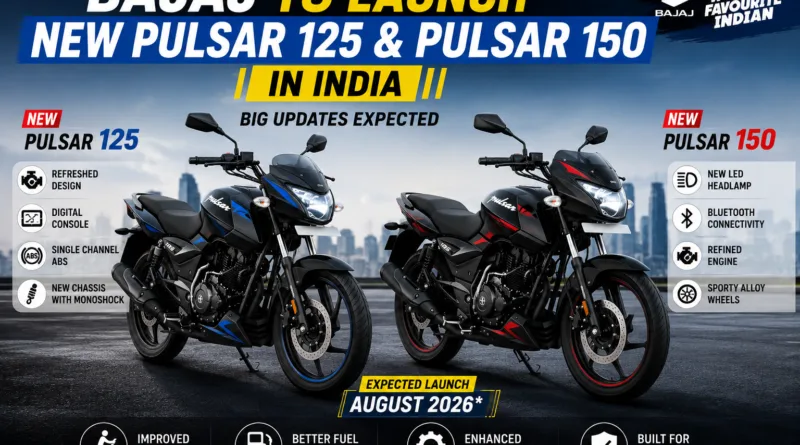 Bajaj to Launch New Pulsar 125 and Pulsar 150 in India