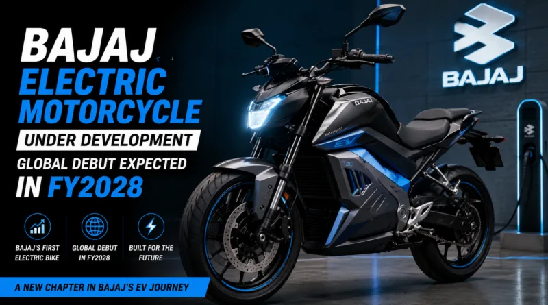 Bajaj Auto Confirms First Electric Motorcycle for FY2028 Launch