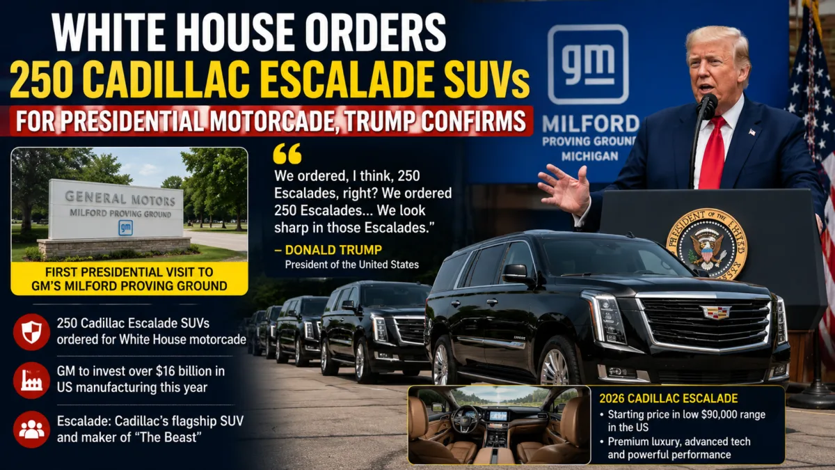 Cadillac Escalade to Join Presidential Fleet