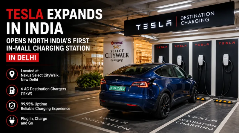 Tesla Expands EV Charging Network in India