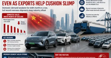 China Auto Sales Decline for Ninth Straight Month