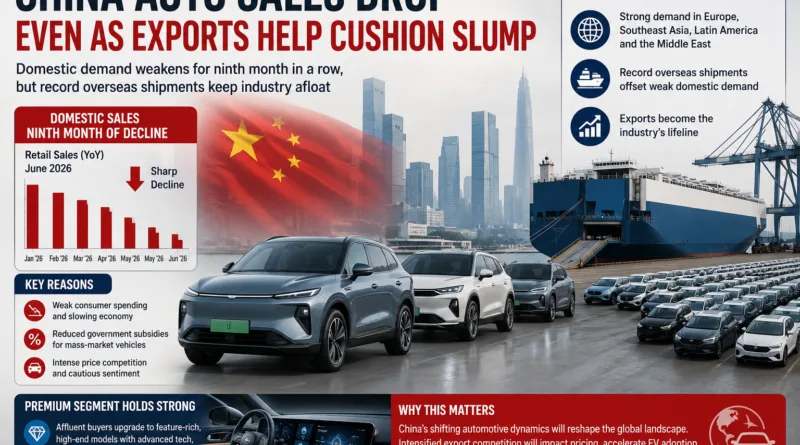 China Auto Sales Decline for Ninth Straight Month